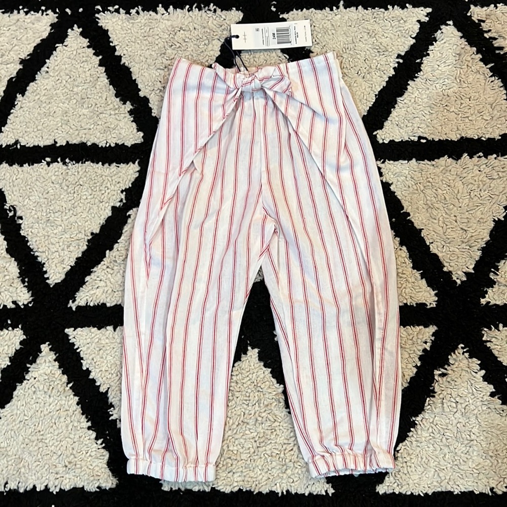 Toddler 100% cotton Bethany wrap pants with cute bow by Habitual Girl Nordstrom